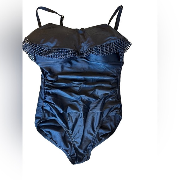 Kona Sol Woman’s Black Underwire One-piece Swimsuit Size Medium​​​​​​​ - Picture 3 of 7